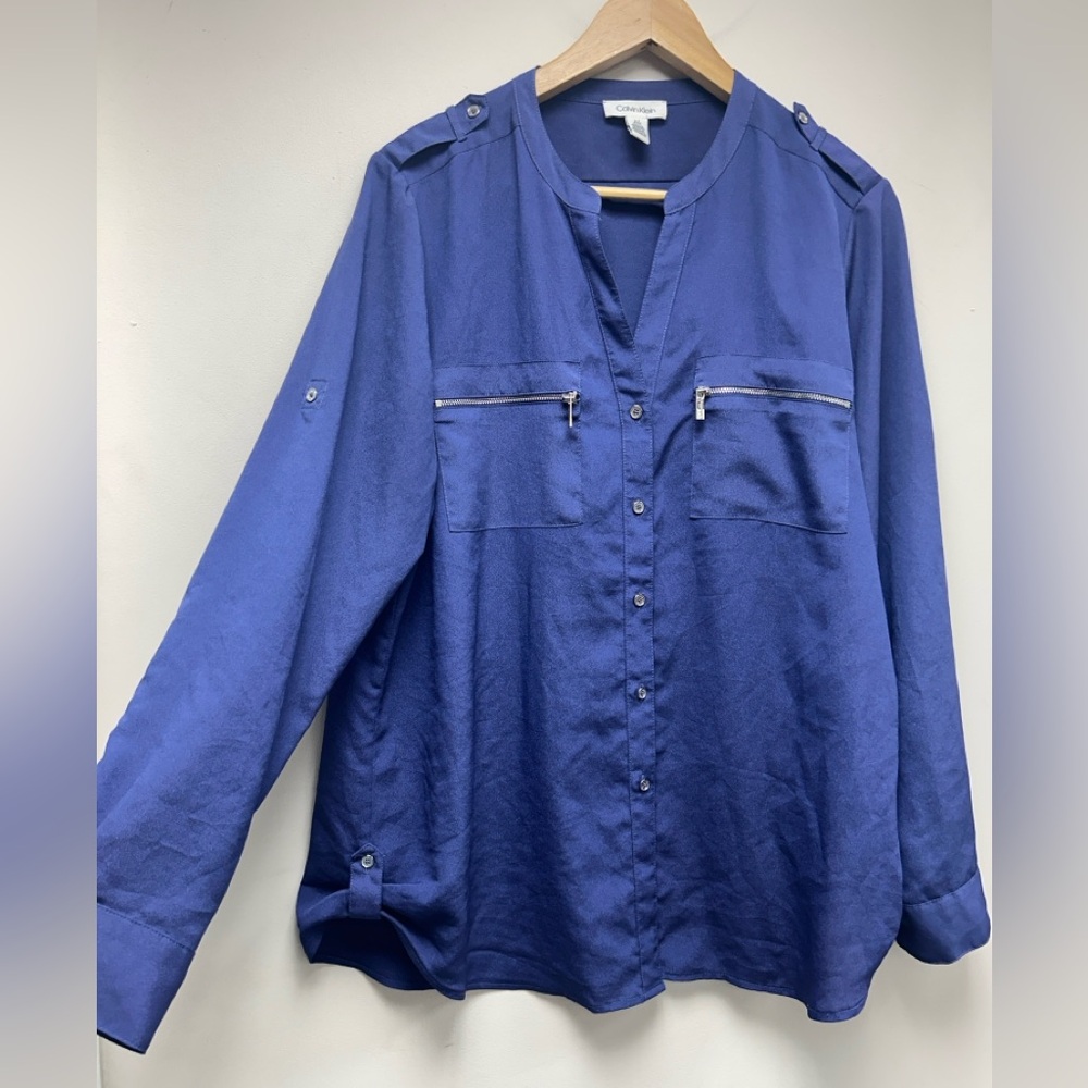 Calvin Klein Royal Blue Blouse